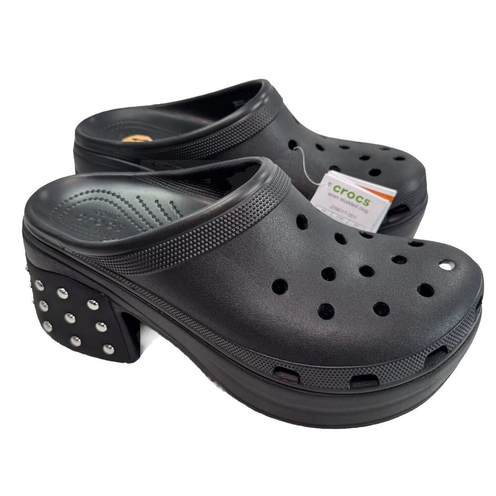 Crocs Siren Studded Clog Men’s 11 Women’s 13 Black 209017-001 New With Tags‎